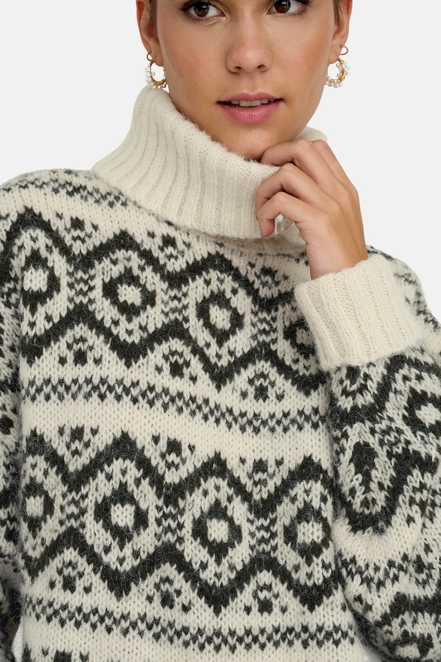 Trui met rolkraag multicolor - ONLY®