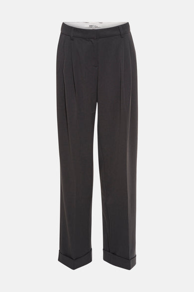 Pantalon gris de ONLY Tailoring avec plis et revers.