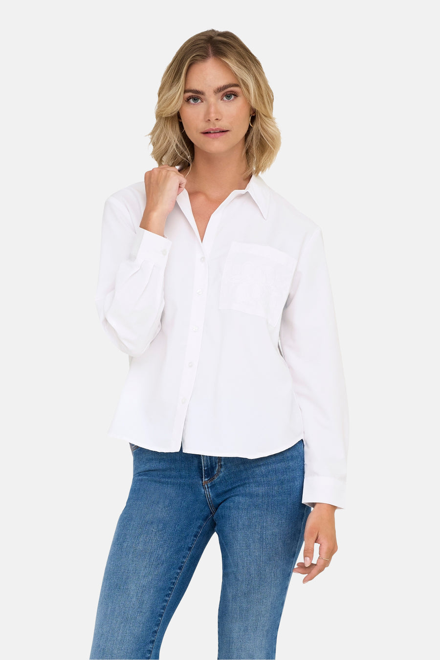 Hemd met lange mouwen - wit - JDY - 1