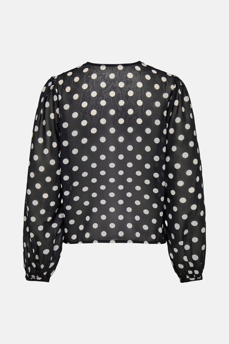 Blouse met lange mouwen - zwart