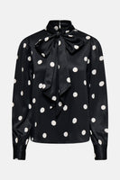 ONLLYDIA L/S SATIN BOW SHIRT WVN