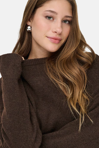 Pull col O brun - ONLY®