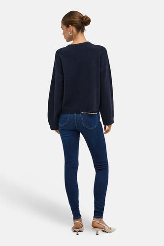 Pull col O bleu - ONLY®