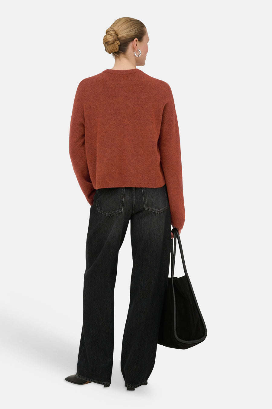 Trui met ronde hals oranje - ONLY®