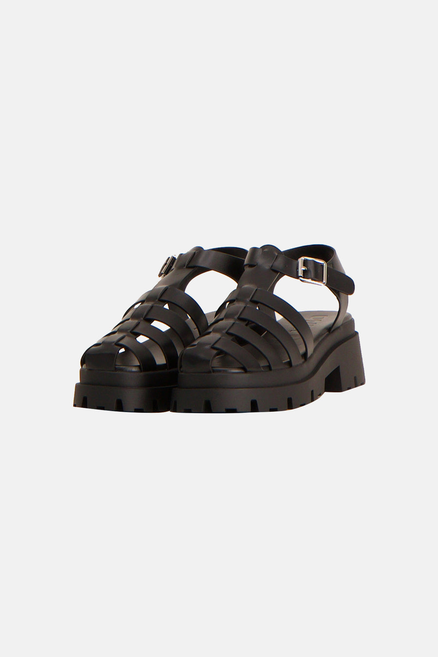 Sandales noires ONLY, avec brides cage et fermeture à boucle.