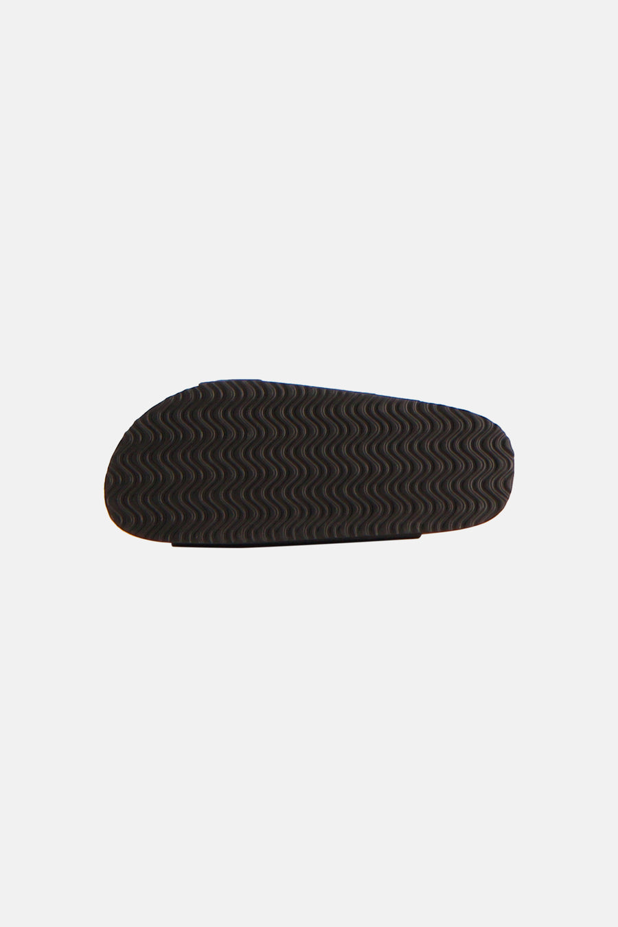 Sandales noires ONLY, avec un motif de semelle ondulé.