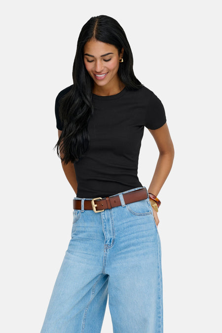 T-shirt met korte mouwen - zwart