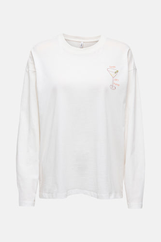 T-shirt met lange mouwen - wit