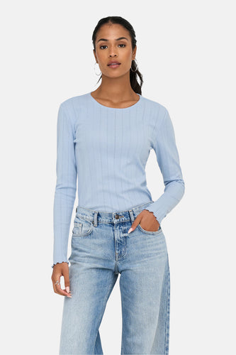 T-shirt met lange mouwen - blauw