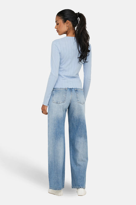 T-shirt met lange mouwen - blauw