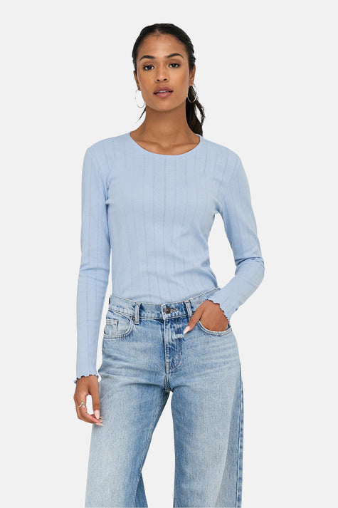 T-shirt met lange mouwen - blauw