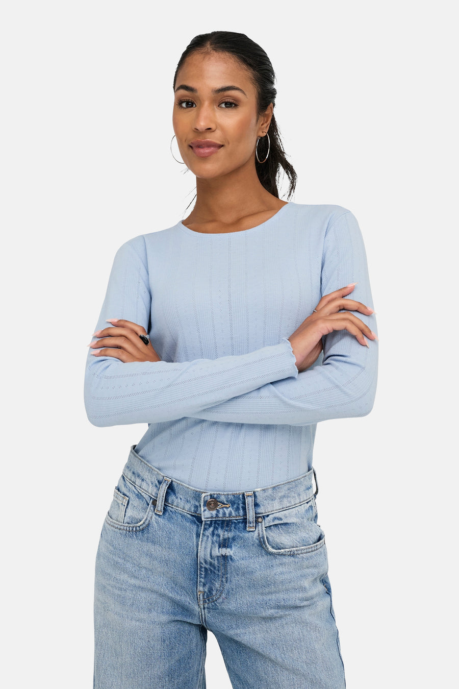 T-shirt met lange mouwen - blauw - ONLY®