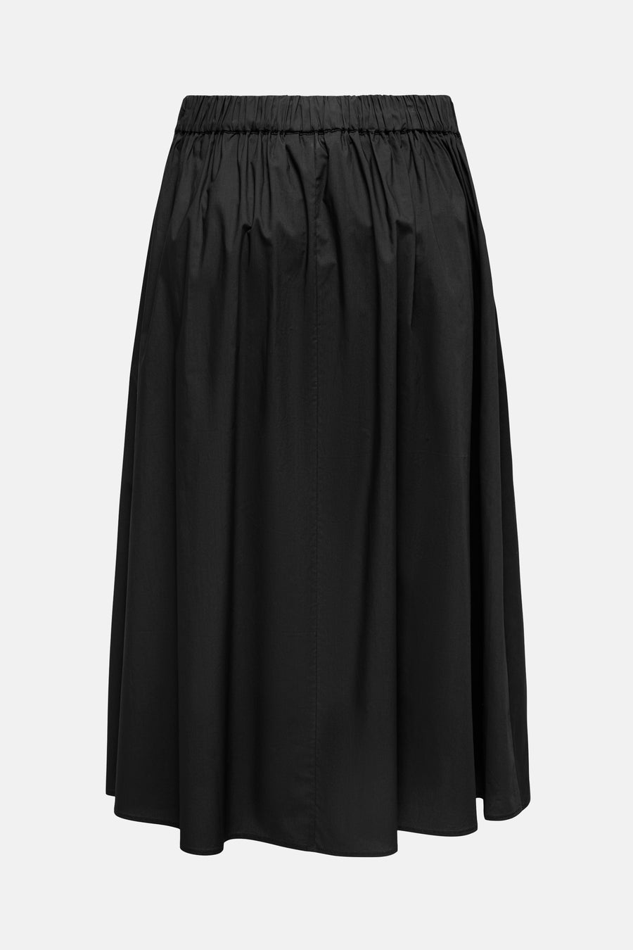 Jupe longue noire de ONLY, avec une taille élastique et des plis.
