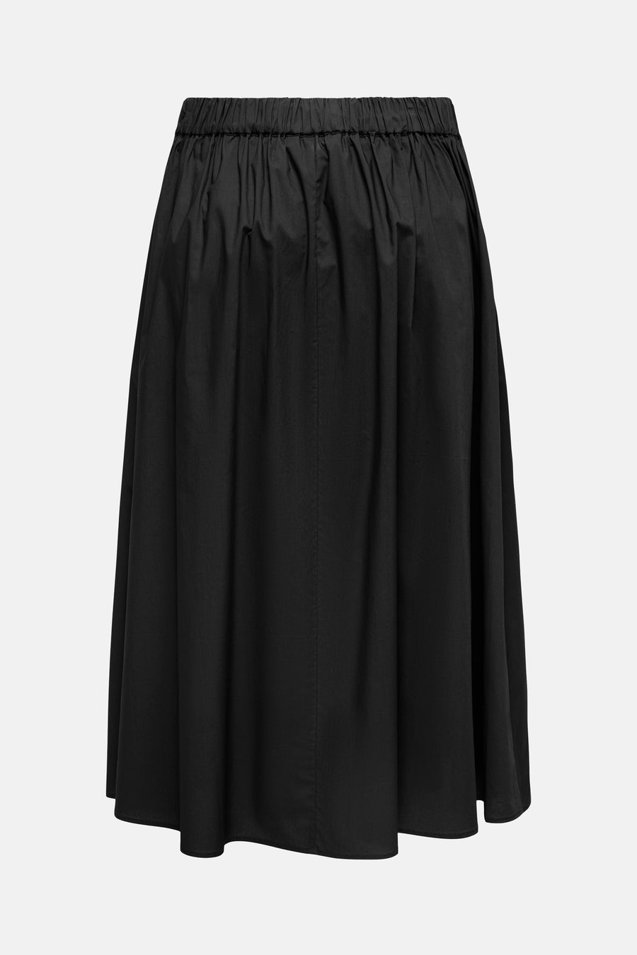 Jupe longue noire de ONLY, avec taille élastique et tissu fluide.