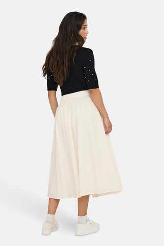 ONLMAILA LONG PLEAT SKIRT OX WVN - ONLY®