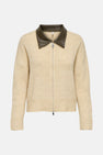 ONLGRACY LIFE LS COLLAR ZIP CARDI EX KNT
