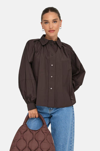 Chemise à manches longues - Coffee Bean
