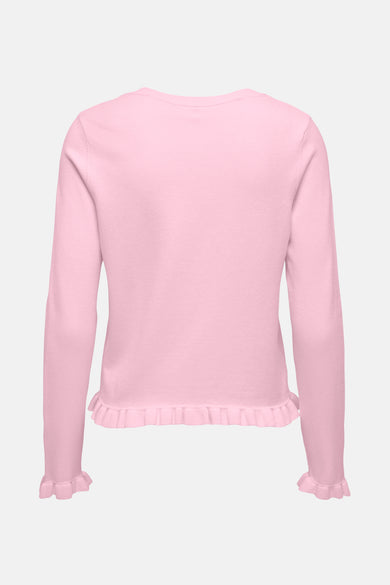 Veste rose ONLY avec des manches longues et des plis à la base.