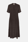 Kleedje met korte mouwen - bruin