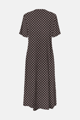 Kleedje met korte mouwen - bruin