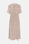 Kleedje met korte mouwen - ecru
