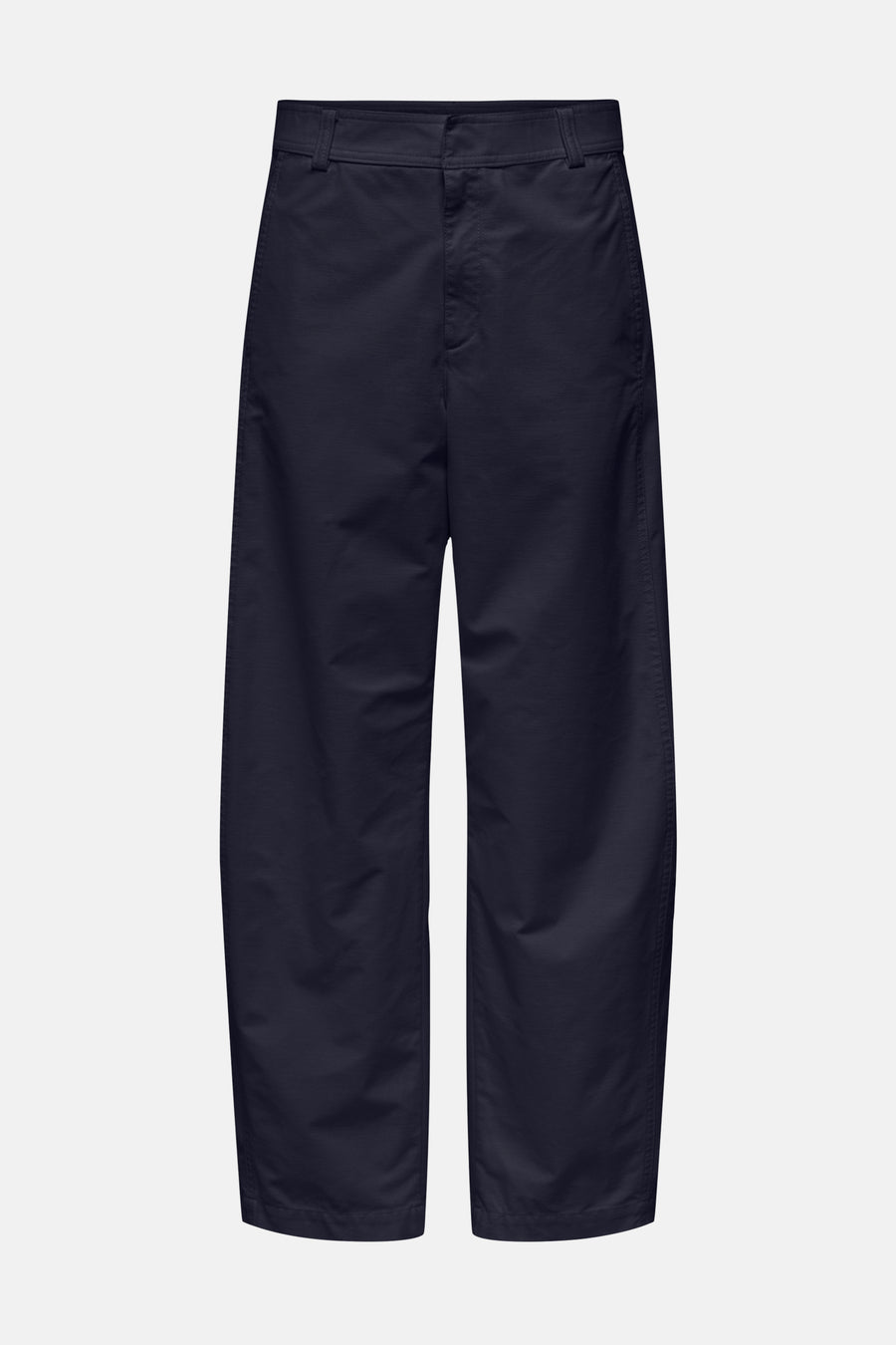 Chino bleu d'ONLY, avec jambes larges et une fermeture simple.