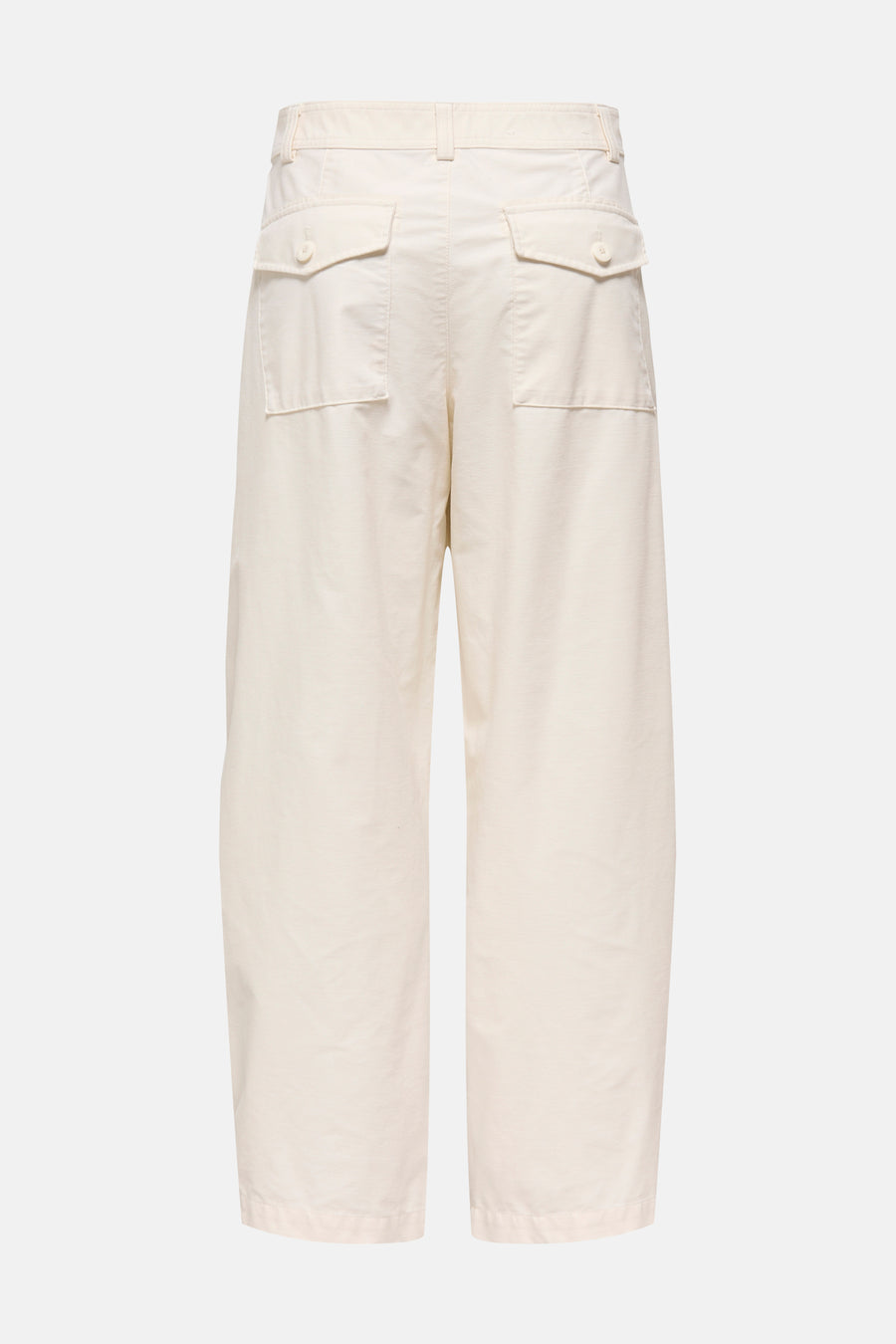 Chino beige van ONLY, avec poches arrière et jambes larges.