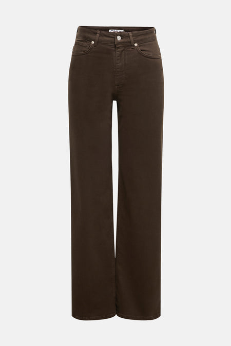 ONLMADISON BLUSH HW WIDE BROWN DNM CRO11
