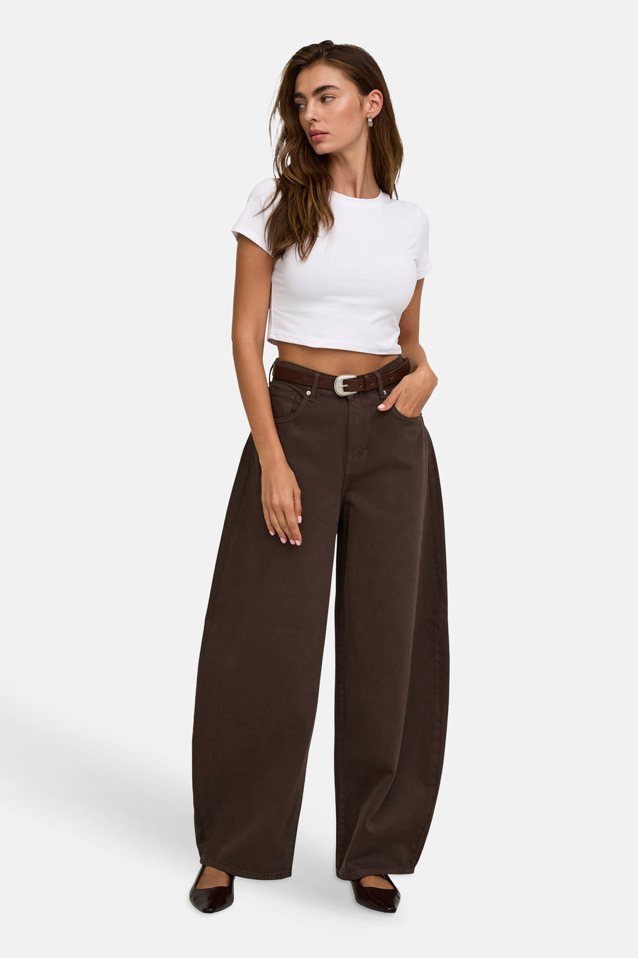 Broek - Dark Brown Denim