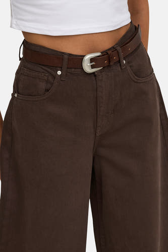 Broek - Dark Brown Denim