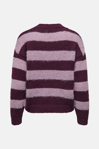 Pull à col rond - violet - ONLY®