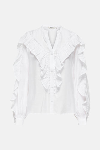 Blouse met lange mouwen - wit