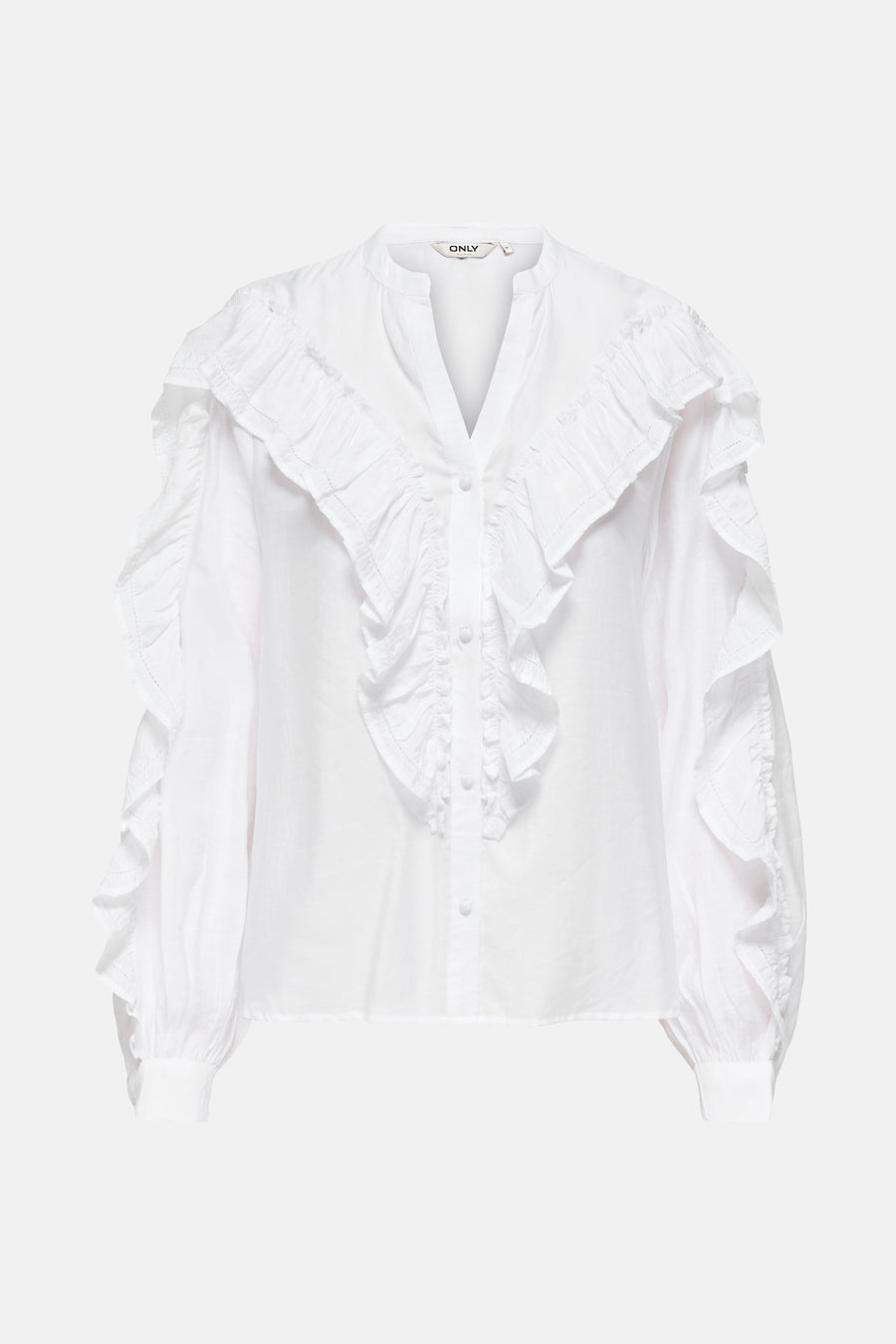 Blouse met lange mouwen - wit