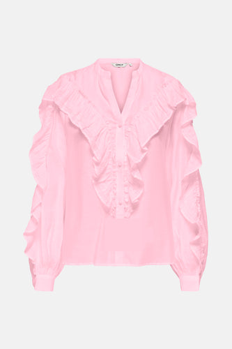 Blouse met lange mouwen - roze