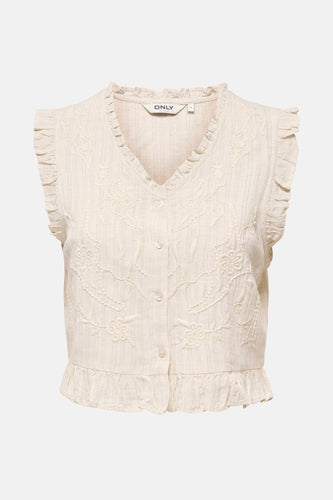 ONLELLIE SL V-NECK SHIRT CS WVN