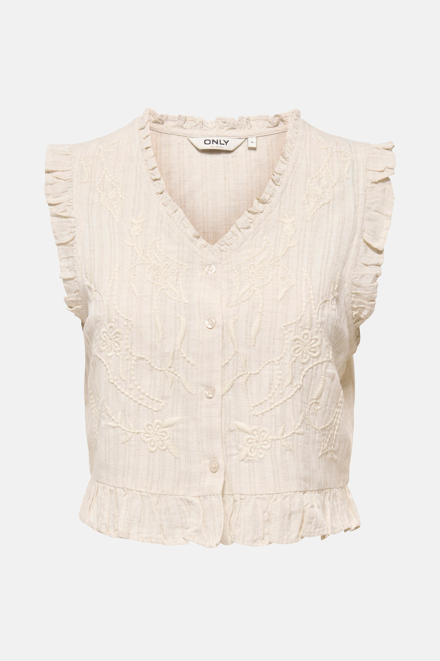ONLELLIE SL V-NECK SHIRT CS WVN