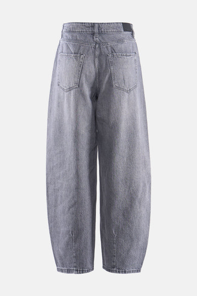 Grijze jeans special fit denim van JDY, met achterzakken en een wijde, ballonvormige pijp.