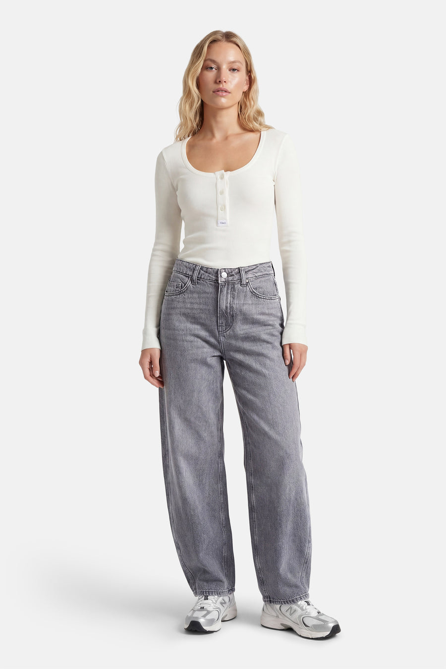 Jeans coupe spécial mid grey denim - JDY