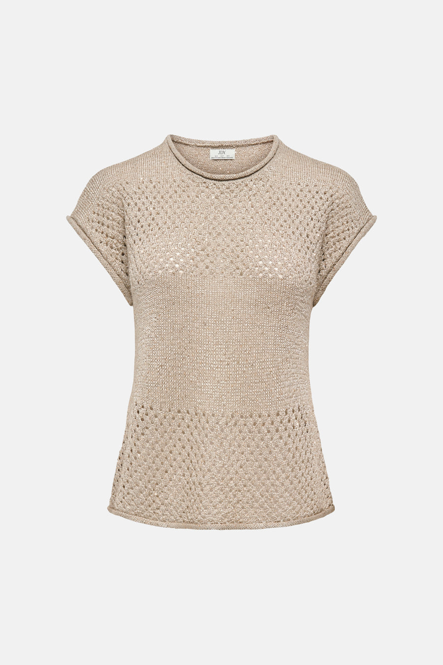 Pulls met korte mouwen beige - JDY