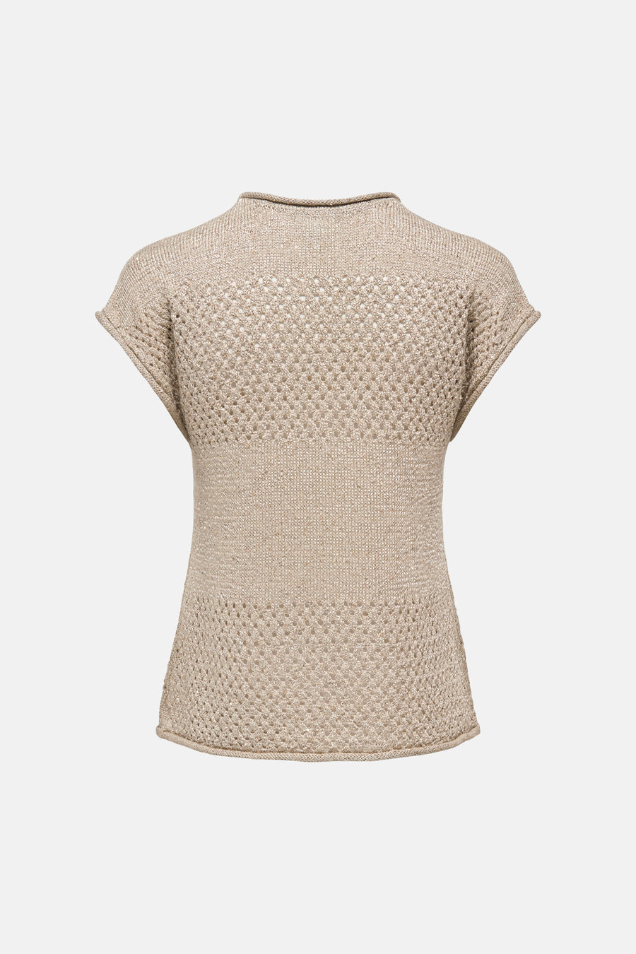 Pulls met korte mouwen beige - JDY