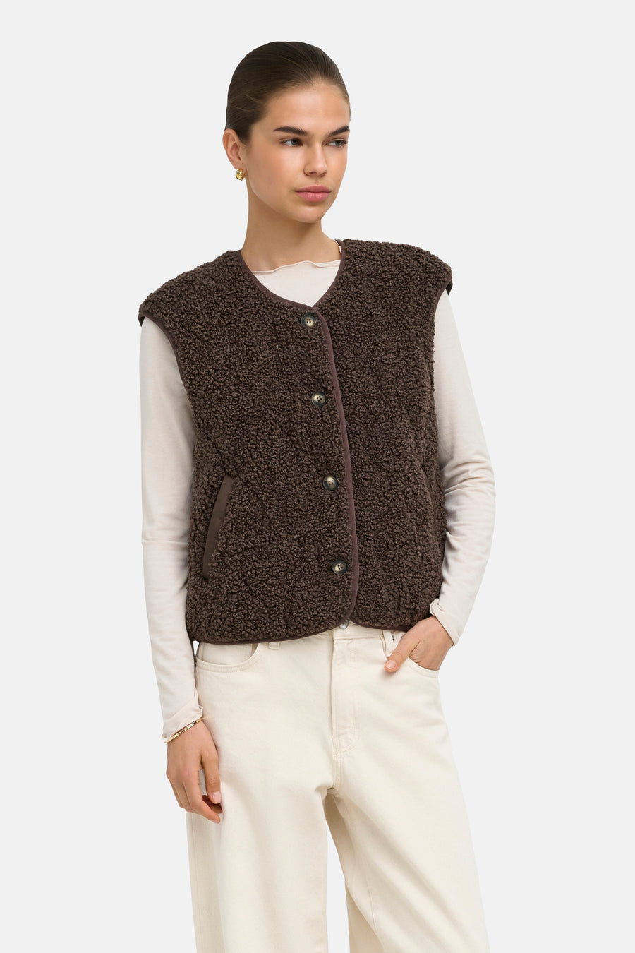 Jas (zonder mouwen) bruin - ONLY®