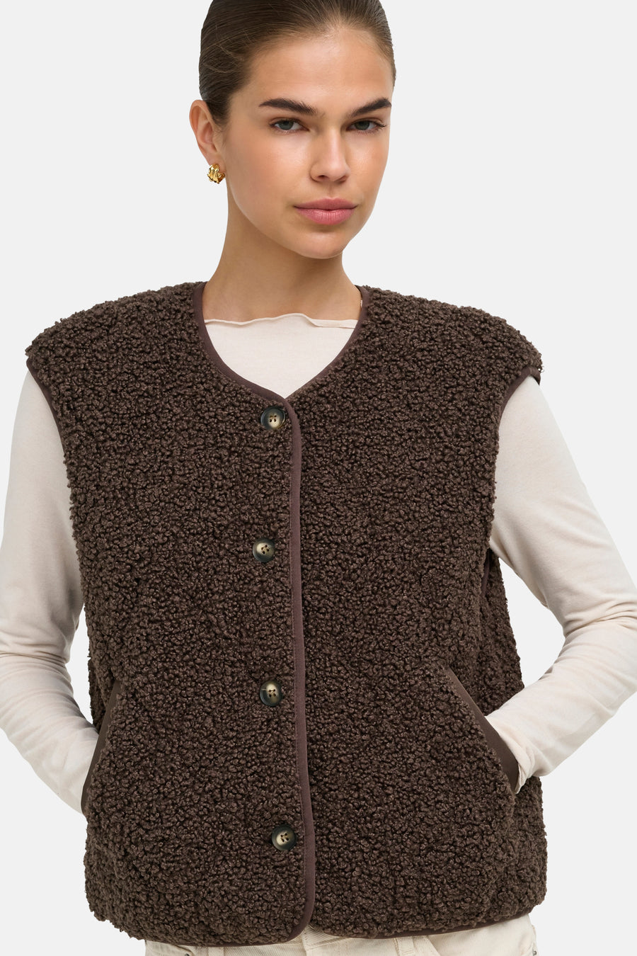 Jas (zonder mouwen) bruin - ONLY®