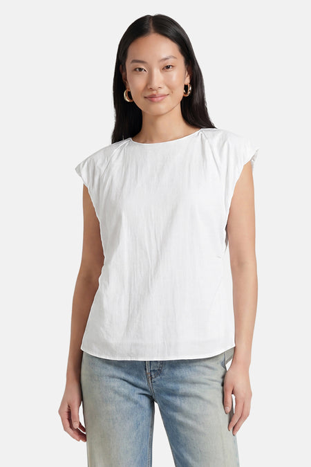Blouse à manches courtes - blanc