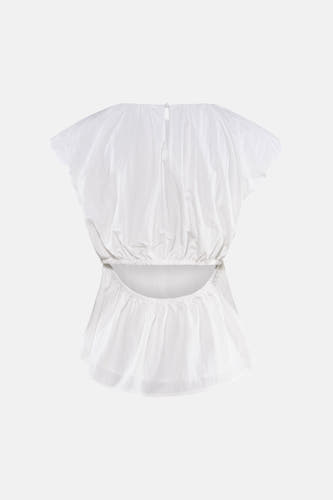 Blouse à manches courtes - blanc