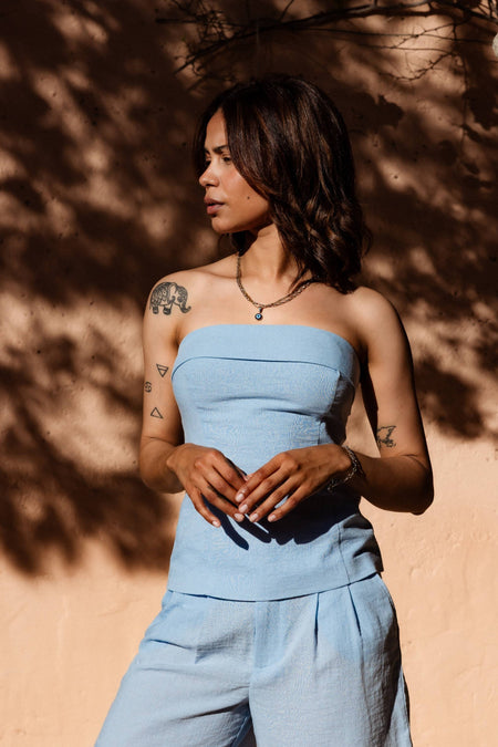 Blouse - bleu