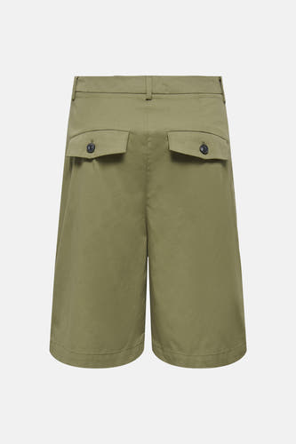 Groene korte broek van ONLY® met achterzakken en donkere knopen, achterzijde, rechte pasvorm