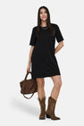 Kleedje met korte mouwen - zwart