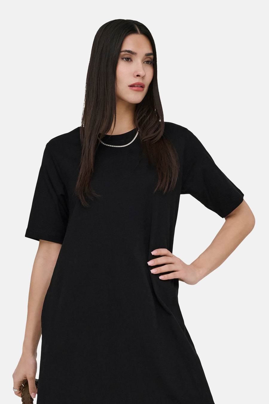 Kleedje met korte mouwen - zwart