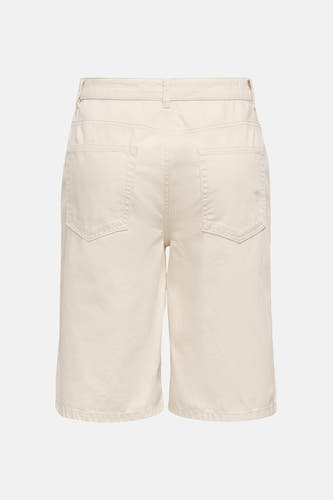 Beige Bermuda shorts van ONLY® met twee achterzakken, rechte pasvorm, achterkant weergave