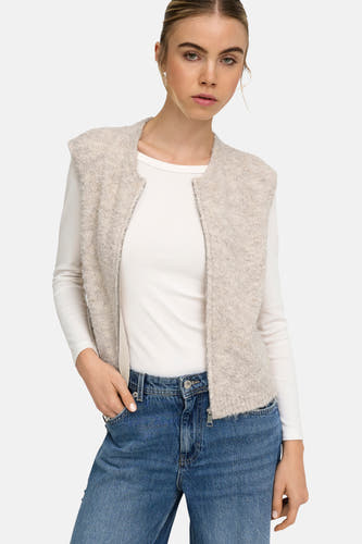Dames tops pull zonder mouw Écru - ONLY®